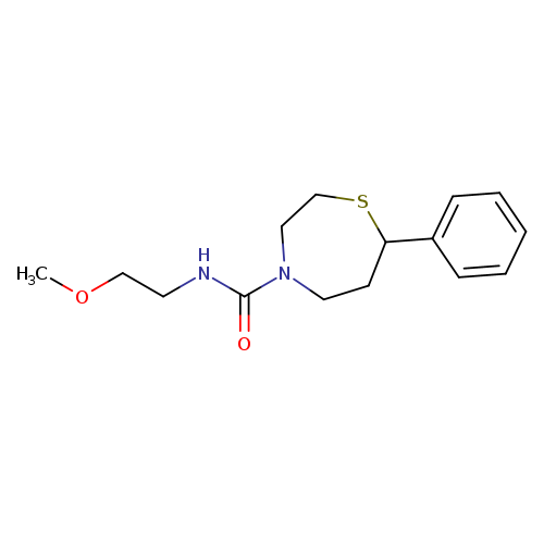 N-(2-methoxyethyl)-7-phenyl-1,4-thiazepane-4-carboxamide