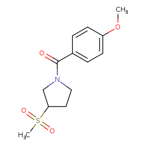 3-methanesulfonyl-1-(4-methoxybenzoyl)pyrrolidine