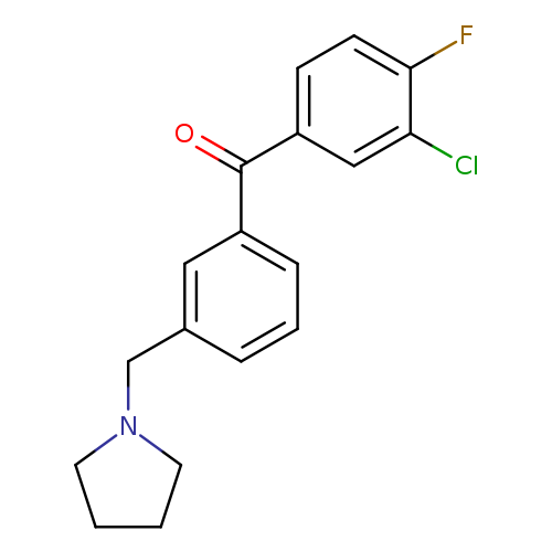 3-Chloro-4-fluoro-3'-pyrrolidinomethyl benzophenone