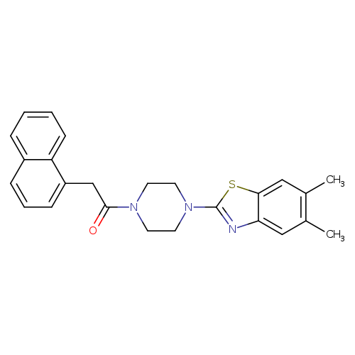 1-[4-(5,6-dimethyl-1,3-benzothiazol-2-yl)piperazin-1-yl]-2-(naphthalen-1-yl)ethan-1-one