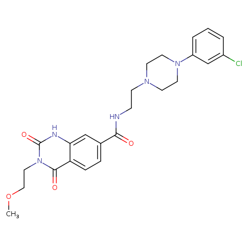 N-{2-[4-(3-chlorophenyl)piperazin-1-yl]ethyl}-3-(2-methoxyethyl)-2,4-dioxo-1,2,3,4-tetrahydroquinazoline-7-carboxamide