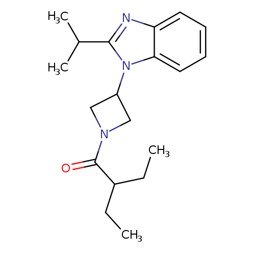 2-ethyl-1-{3-[2-(propan-2-yl)-1H-1,3-benzodiazol-1-yl]azetidin-1-yl}butan-1-one