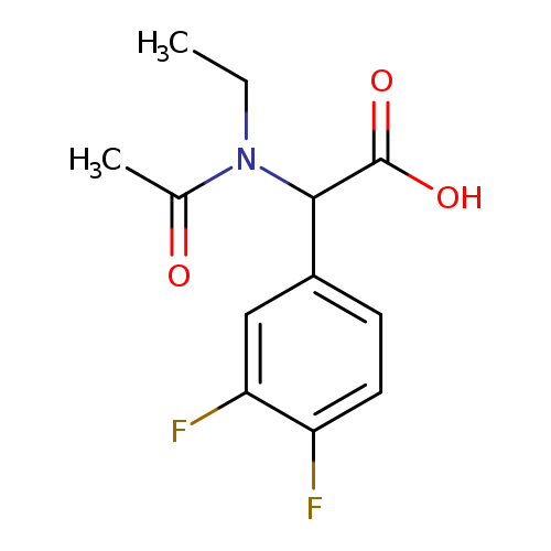2-(3,4-difluorophenyl)-2-(N-ethylacetamido)acetic acid