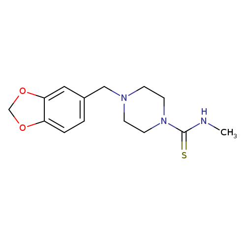 4-(Benzo[d][1,3]dioxol-5-ylmethyl)-N-methylpiperazine-1-carbothioamide