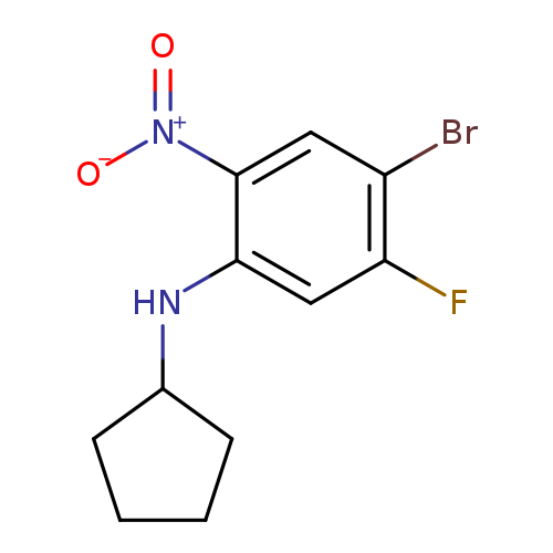 4-Bromo-N-cyclopentyl-5-fluoro-2-nitroaniline