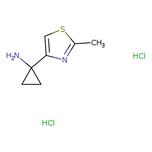 1-(2-methyl-1,3-thiazol-4-yl)cyclopropan-1-amine dihydrochloride