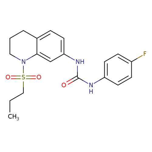 1-(4-fluorophenyl)-3-[1-(propane-1-sulfonyl)-1,2,3,4-tetrahydroquinolin-7-yl]urea