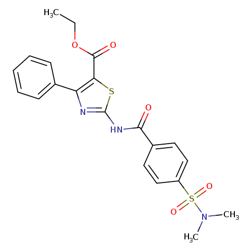 ethyl 2-[4-(dimethylsulfamoyl)benzamido]-4-phenyl-1,3-thiazole-5-carboxylate