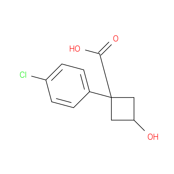 1-(4-Chlorophenyl)-3-hydroxycyclobutanecarboxylic acid