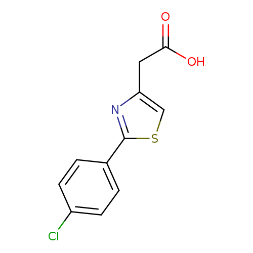 4-Thiazoleacetic acid, 2-(4-chlorophenyl)-