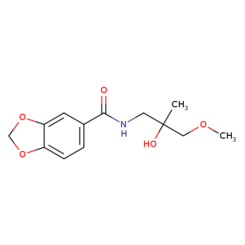 N-(2-hydroxy-3-methoxy-2-methylpropyl)-2H-1,3-benzodioxole-5-carboxamide