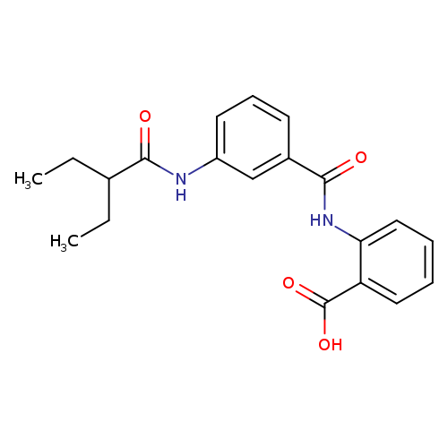 2-((3-[(2-Ethylbutanoyl)amino]benzoyl)amino)benzoic acid