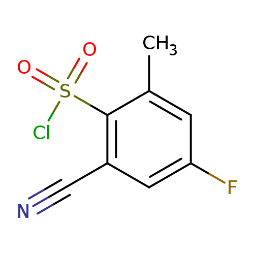 2-cyano-4-fluoro-6-methylbenzene-1-sulfonyl chloride