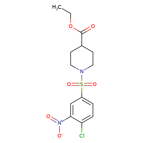 ethyl 1-(4-chloro-3-nitrobenzenesulfonyl)piperidine-4-carboxylate
