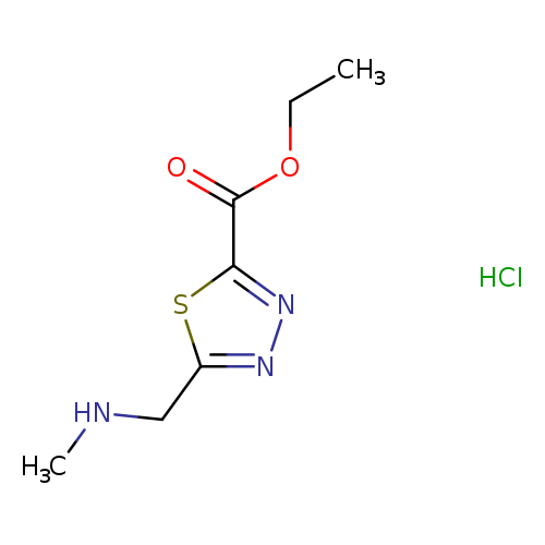 ethyl5-[(methylamino)methyl]-1,3,4-thiadiazole-2-carboxylatehydrochloride