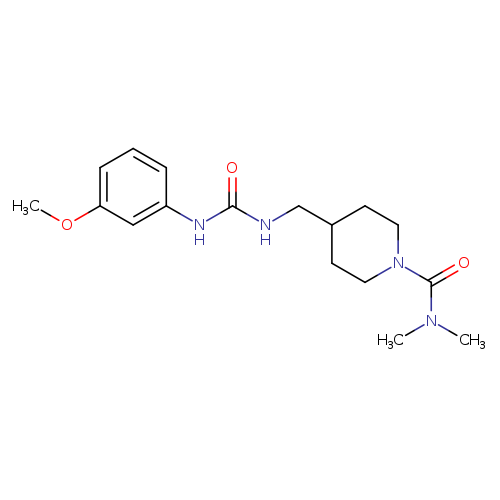 4-({[(3-methoxyphenyl)carbamoyl]amino}methyl)-N,N-dimethylpiperidine-1-carboxamide
