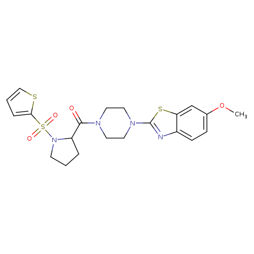 6-methoxy-2-{4-[1-(thiophene-2-sulfonyl)pyrrolidine-2-carbonyl]piperazin-1-yl}-1,3-benzothiazole
