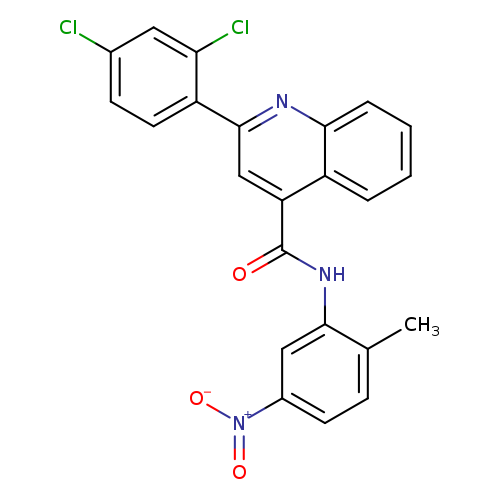 2-(2,4-dichlorophenyl)-N-{5-nitro-2-methylphenyl}-4-quinolinecarboxamide