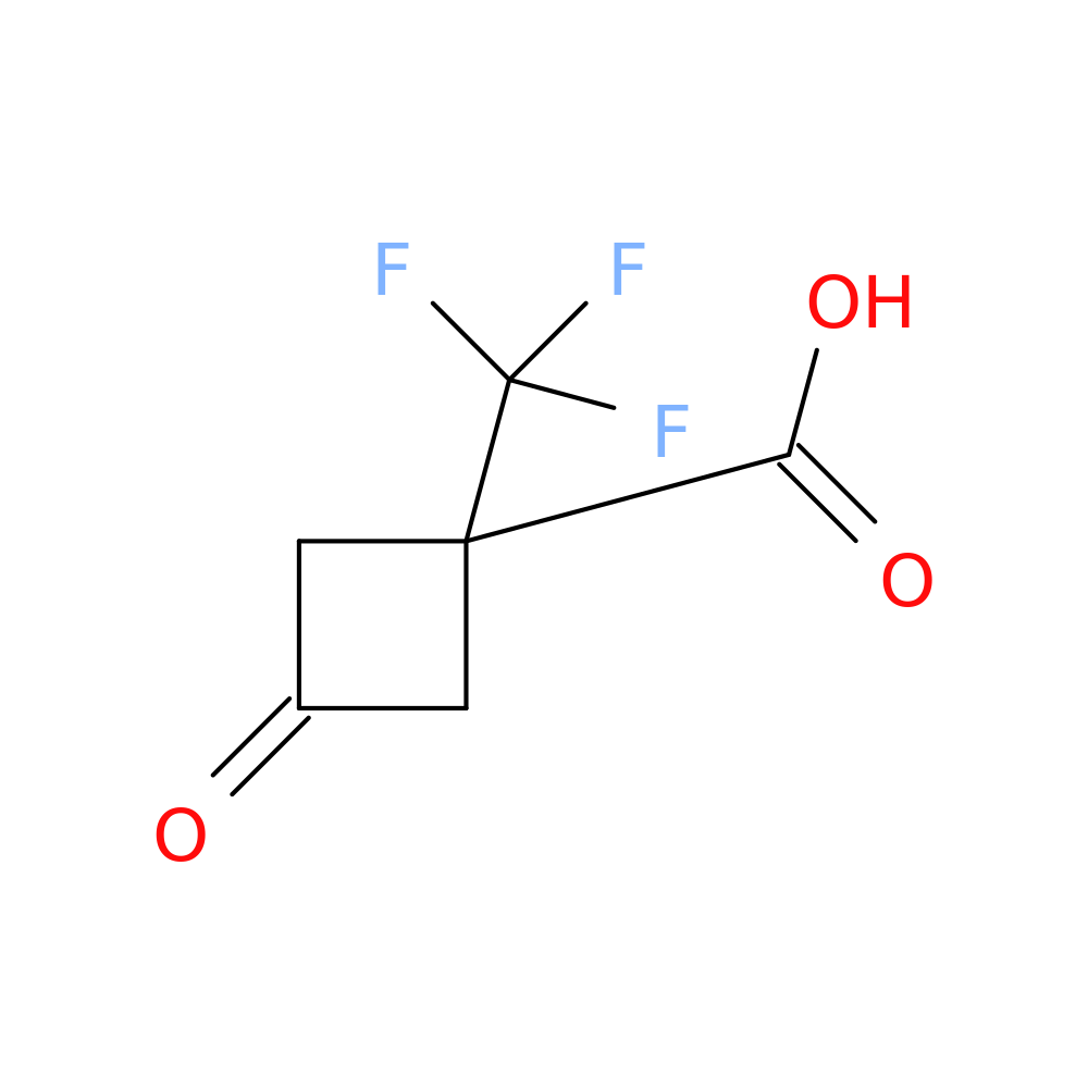 3-Oxo-1-(trifluoromethyl)cyclobutane-1-carboxylic acid