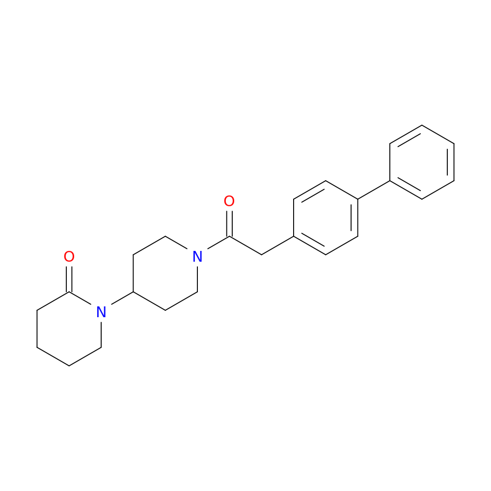 1'-(2-{[1,1'-biphenyl]-4-yl}acetyl)-[1,4'-bipiperidin]-2-one