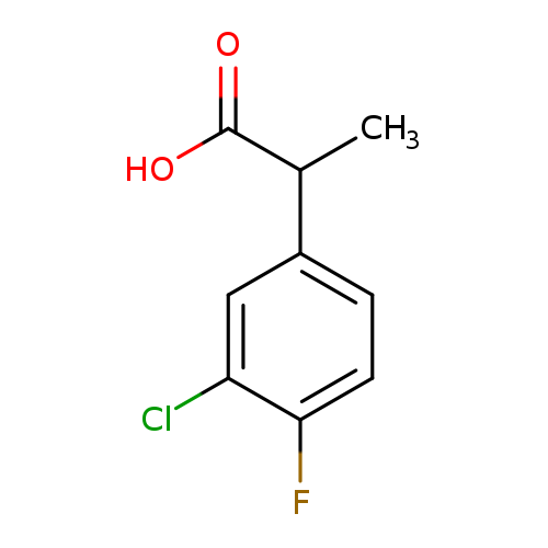 2-(3-Chloro-4-fluorophenyl)propanoic acid