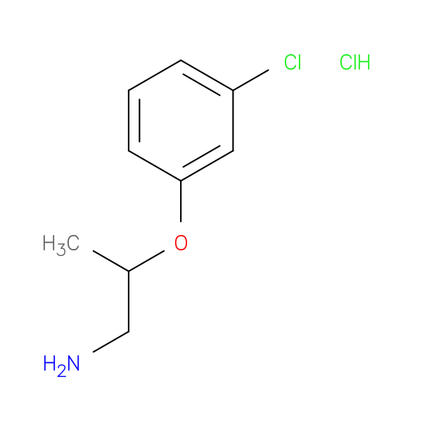 2-(3-chlorophenoxy)propan-1-amine hydrochloride
