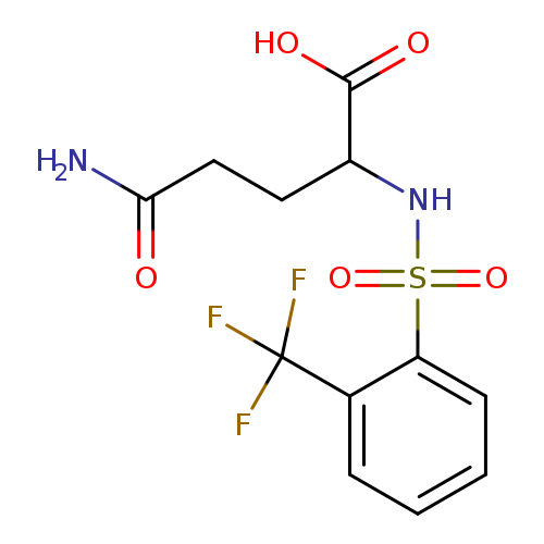 4-carbamoyl-2-[2-(trifluoromethyl)benzenesulfonamido]butanoic acid