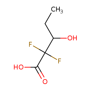 Pentanoic acid, 2,2-difluoro-3-hydroxy-