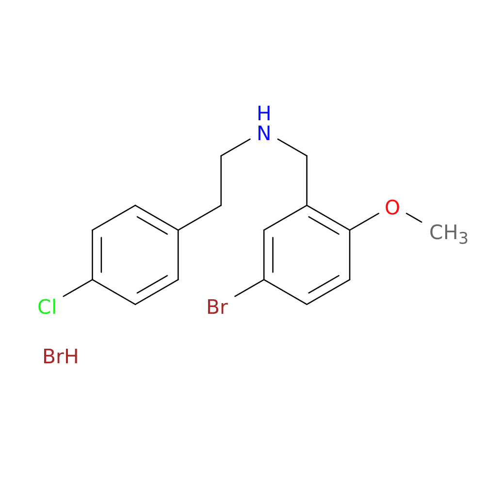 N-(5-bromo-2-methoxybenzyl)-2-(4-chlorophenyl)ethanamine hydrobromide