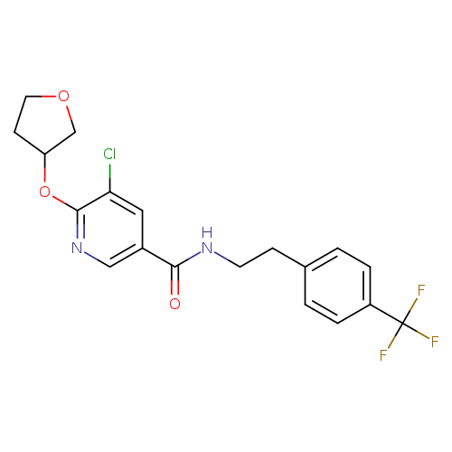 5-chloro-6-(oxolan-3-yloxy)-N-{2-[4-(trifluoromethyl)phenyl]ethyl}pyridine-3-carboxamide