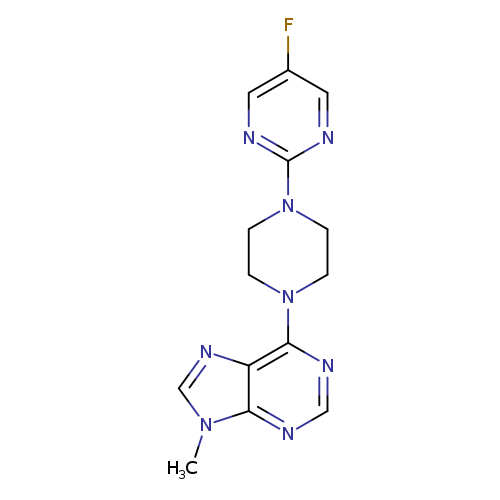 6-[4-(5-fluoropyrimidin-2-yl)piperazin-1-yl]-9-methyl-9H-purine