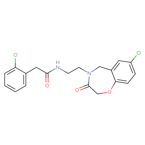 N-[2-(7-chloro-3-oxo-2,3,4,5-tetrahydro-1,4-benzoxazepin-4-yl)ethyl]-2-(2-chlorophenyl)acetamide