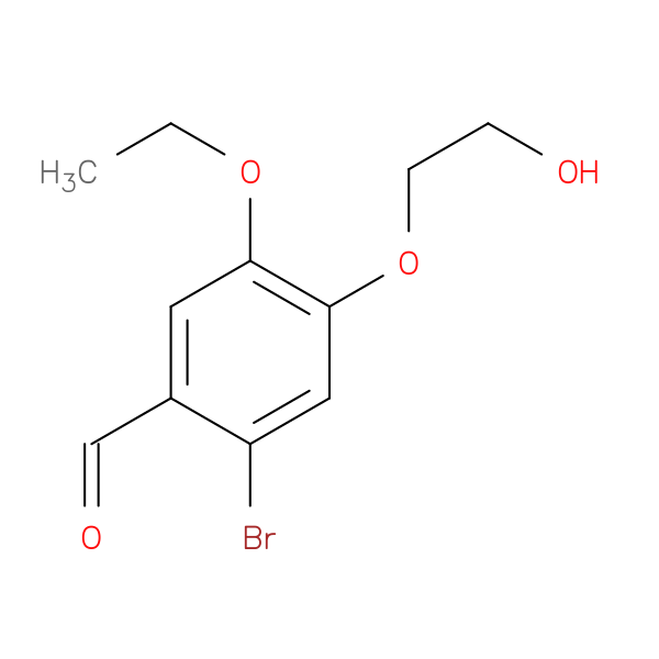 2-bromo-5-ethoxy-4-(2-hydroxyethoxy)benzaldehyde