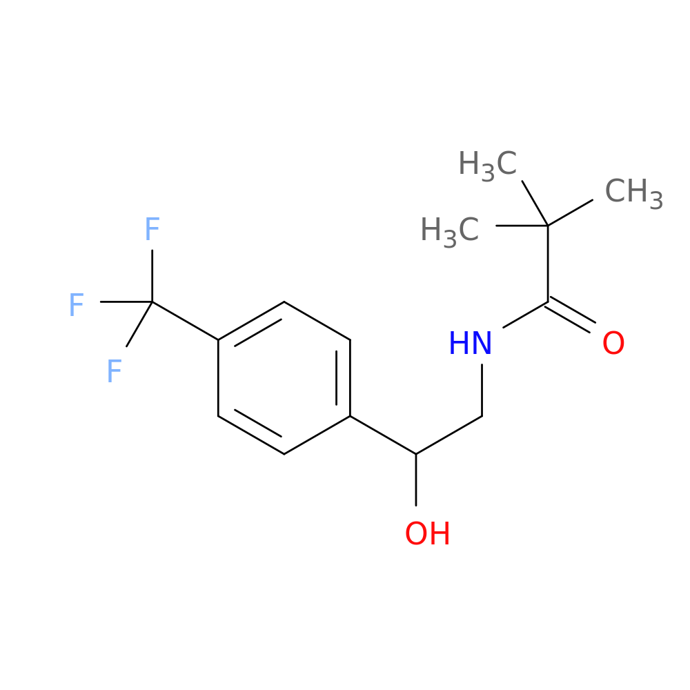 N-{2-hydroxy-2-[4-(trifluoromethyl)phenyl]ethyl}-2,2-dimethylpropanamide