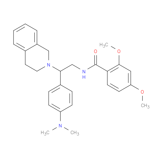N-{2-[4-(dimethylamino)phenyl]-2-(1,2,3,4-tetrahydroisoquinolin-2-yl)ethyl}-2,4-dimethoxybenzamide
