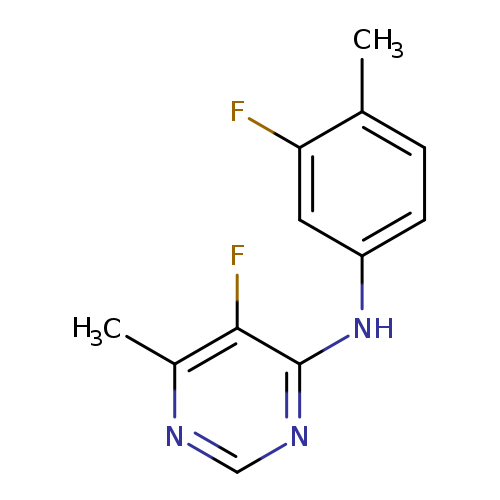 5-fluoro-N-(3-fluoro-4-methylphenyl)-6-methylpyrimidin-4-amine