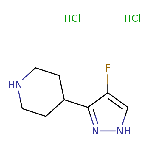 4-(4-fluoro-1H-pyrazol-3-yl)piperidine dihydrochloride