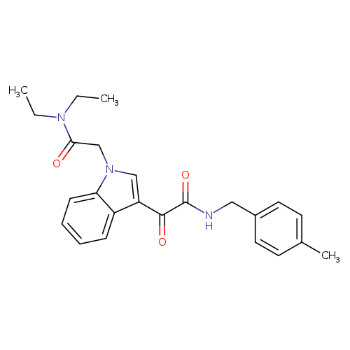 N,N-diethyl-2-[3-({[(4-methylphenyl)methyl]carbamoyl}carbonyl)-1H-indol-1-yl]acetamide