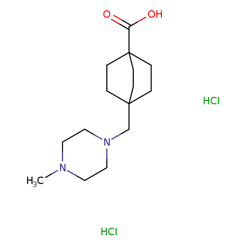 4-[(4-methylpiperazin-1-yl)methyl]bicyclo[2.2.2]octane-1-carboxylic acid dihydrochloride