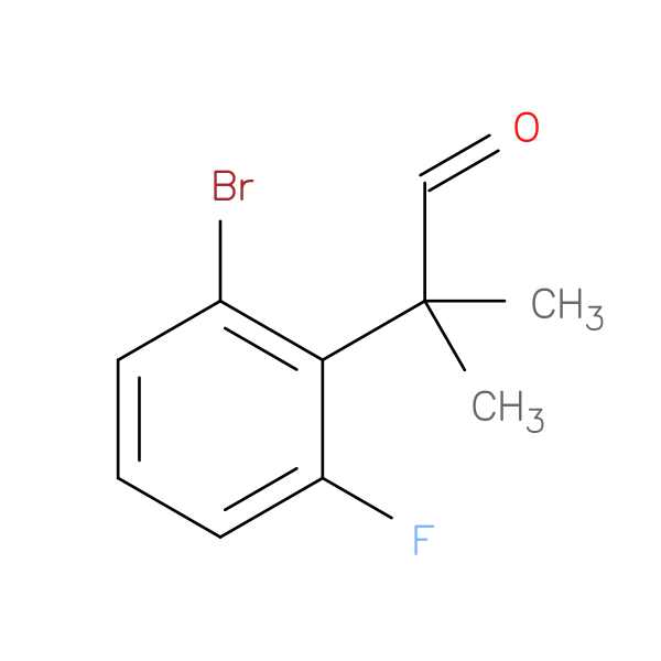 2-(2-bromo-6-fluorophenyl)-2-methylpropanal