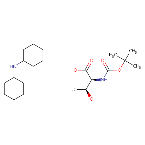L-Allothreonine, N-[(1,1-dimethylethoxy)carbonyl]-, compd. with N-cyclohexylcyclohexanamine (1:1)