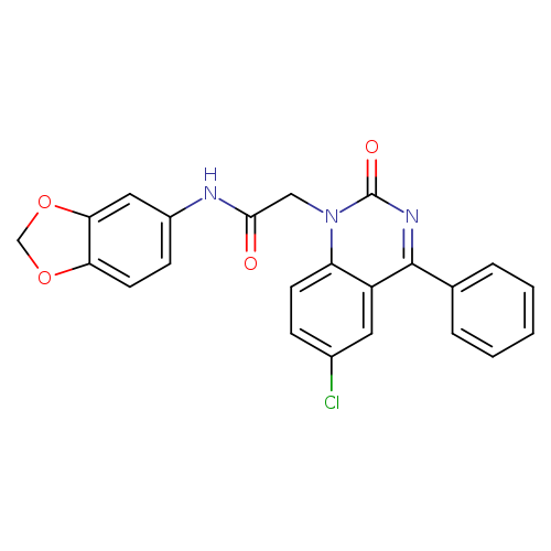N-(2H-1,3-benzodioxol-5-yl)-2-(6-chloro-2-oxo-4-phenyl-1,2-dihydroquinazolin-1-yl)acetamide