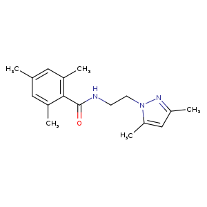 N-[2-(3,5-dimethyl-1H-pyrazol-1-yl)ethyl]-2,4,6-trimethylbenzamide