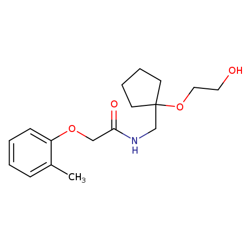 N-{[1-(2-hydroxyethoxy)cyclopentyl]methyl}-2-(2-methylphenoxy)acetamide