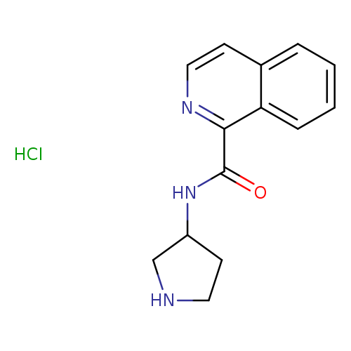 1-Isoquinolinecarboxamide, N-3-pyrrolidinyl-, hydrochloride (1:1)