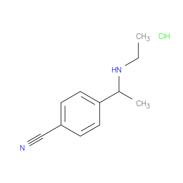 4-[1-(ethylamino)ethyl]benzonitrile hydrochloride
