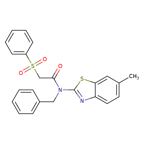 2-(benzenesulfonyl)-N-benzyl-N-(6-methyl-1,3-benzothiazol-2-yl)acetamide
