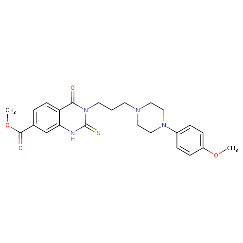 methyl 3-{3-[4-(4-methoxyphenyl)piperazin-1-yl]propyl}-4-oxo-2-sulfanylidene-1,2,3,4-tetrahydroquinazoline-7-carboxylate