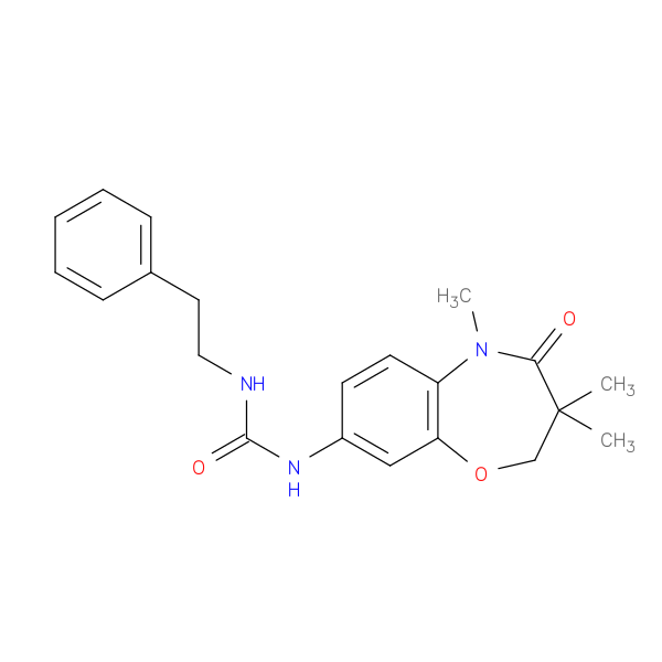 1-(2-phenylethyl)-3-(3,3,5-trimethyl-4-oxo-2,3,4,5-tetrahydro-1,5-benzoxazepin-8-yl)urea
