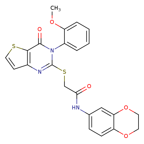 N-(2,3-dihydro-1,4-benzodioxin-6-yl)-2-{[3-(2-methoxyphenyl)-4-oxo-3H,4H-thieno[3,2-d]pyrimidin-2-yl]sulfanyl}acetamide